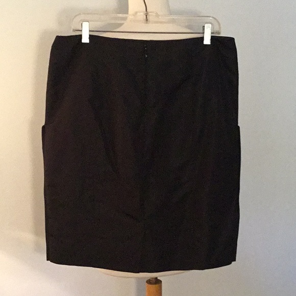 Carolina Herrera Silk Pencil Skirt, sz 14 - Picture 5 of 10